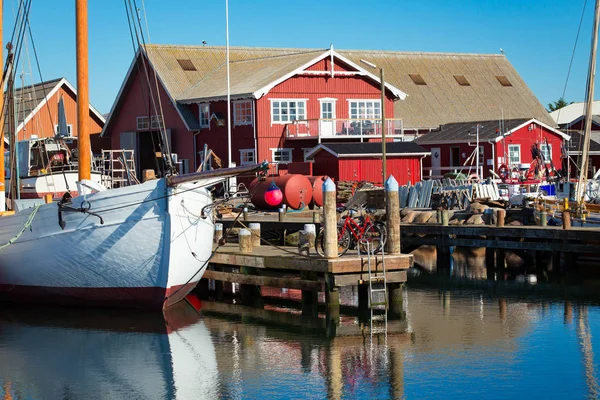 Harbor with fishing boats at the north of Denmark — Stock Photo, Image