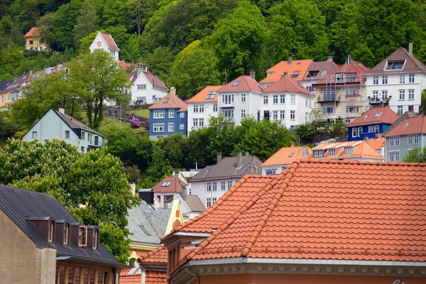 Telhados de Bergen — Fotografia de Stock