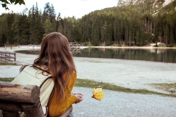 Lago di Braies — Fotografia de Stock