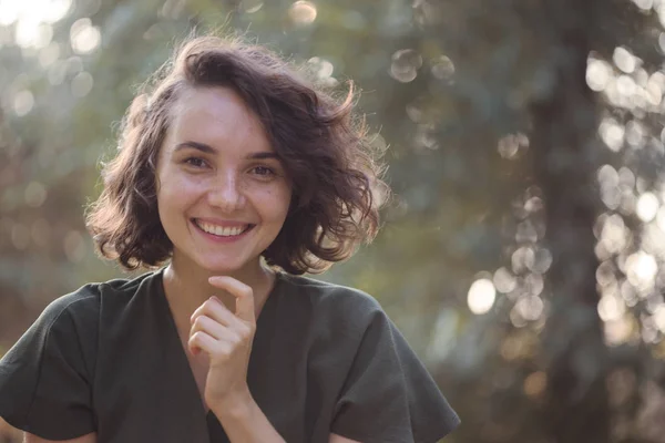 Portrait of a happy smiling girl — Stock Photo, Image