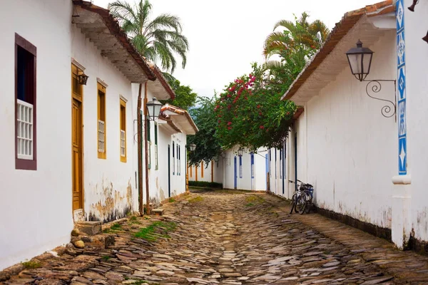 Straten van de historische stad Paraty Brazilië — Stockfoto