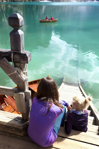 Lago di braies — Foto de Stock