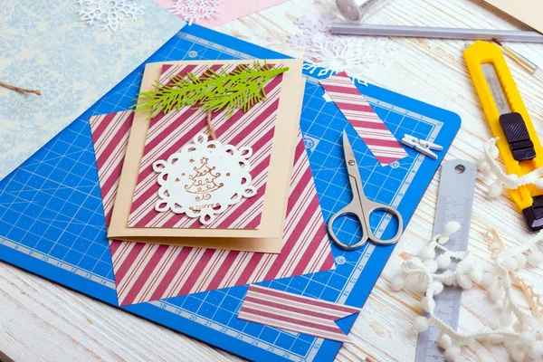 Nya året scrapbooking — Stockfoto