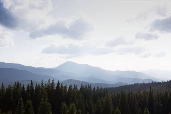 Paesaggio montano nei Carpazi, Ucraina — Foto Stock