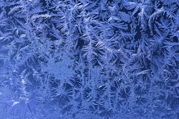 Background Made Winter Frozen Window Glas — Stock Photo, Image