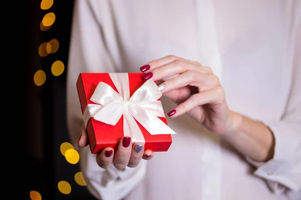 Gift voor de dag van Valentijnskaarten — Stockfoto