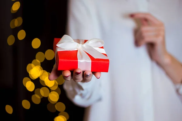 Gift voor de dag van Valentijnskaarten — Stockfoto