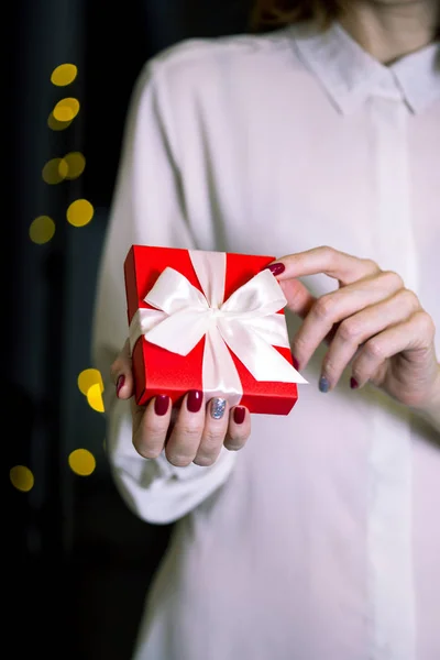 Gift voor de dag van Valentijnskaarten — Stockfoto