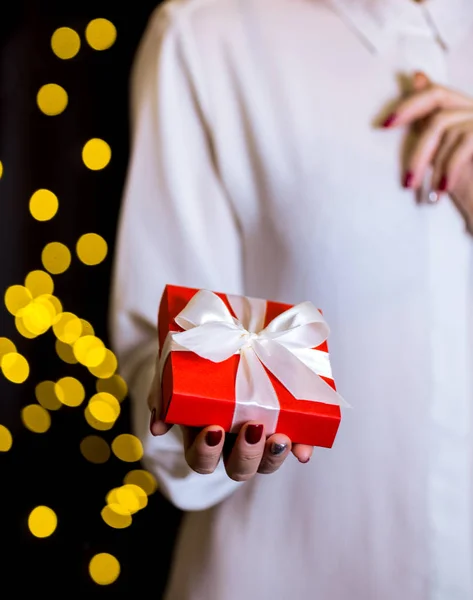 Gift voor de dag van Valentijnskaarten — Stockfoto