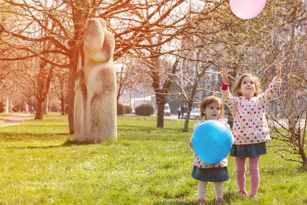 Little sister girls — Stock Photo, Image