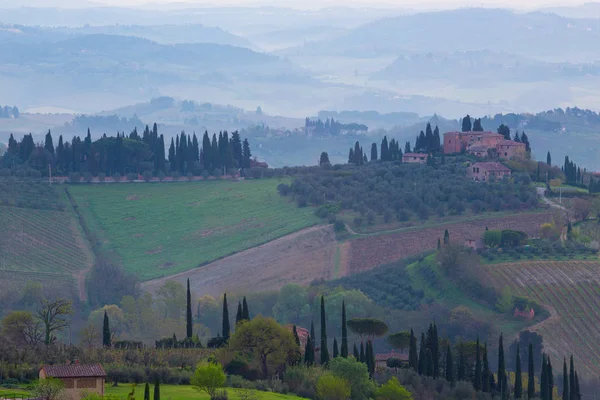 Typisch Toscaanse landschap — Stockfoto