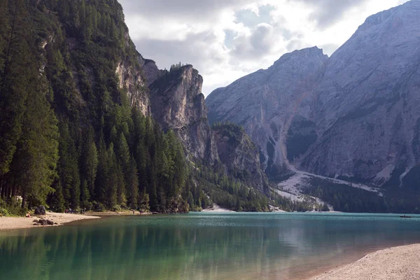 Lago di Braies — Fotografia de Stock