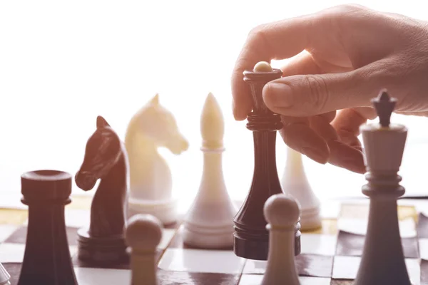 Egy sakk játék — Stock Fotó