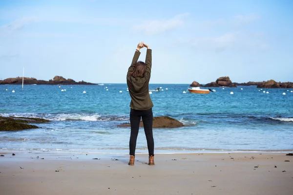 Girl and the Sea — Stock Photo, Image