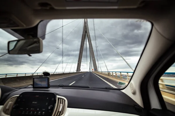 Le pont de Normandie en France — Photo