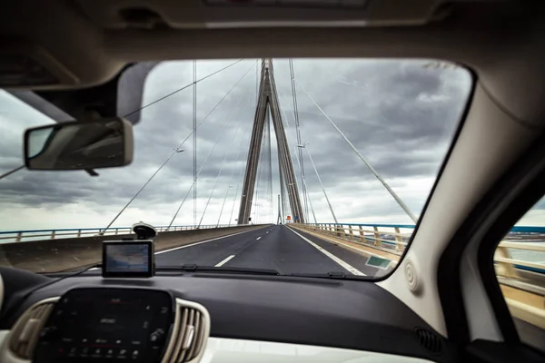 El puente de Normandía en Francia — Foto de Stock