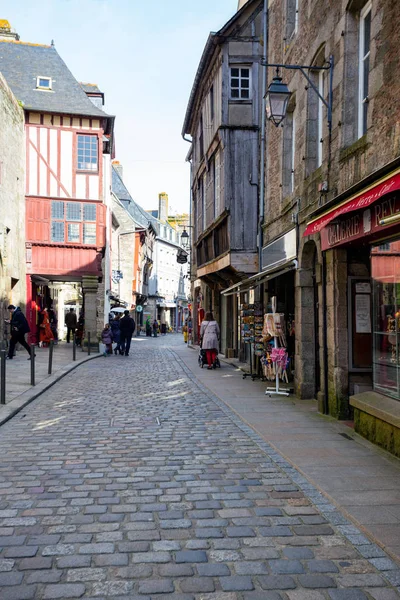 Beautiful streets  in the Dinan — Stock Photo, Image
