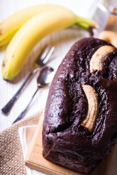 Pan de plátano y café — Foto de Stock