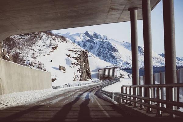 Túnel das montanhas norwegian — Fotografia de Stock