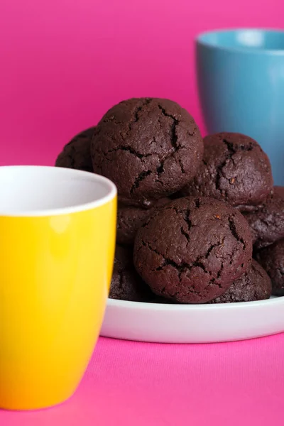 Deliciosos biscoitos de chocolate — Fotografia de Stock