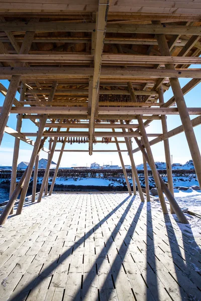 Ontwerp voor het drogen van kabeljauw — Stockfoto