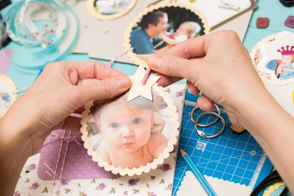 Process of creating a childrens album — Stock Photo, Image