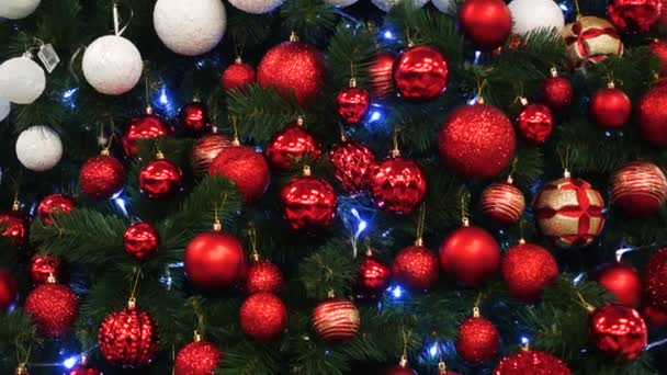 Dnipro Ucrania Noviembre 2018 Primeros Planos Las Decoraciones Navideñas Mercado — Vídeos de Stock