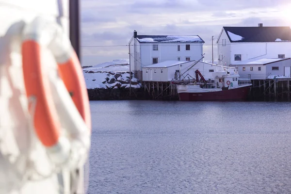 Bay på vintern — Stockfoto