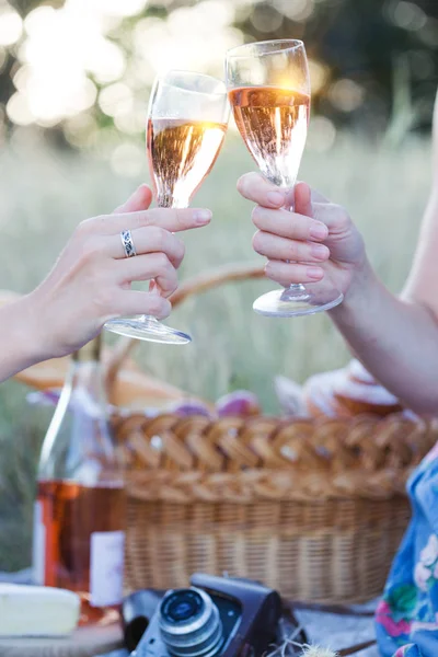 Picnic en el prado — Foto de Stock