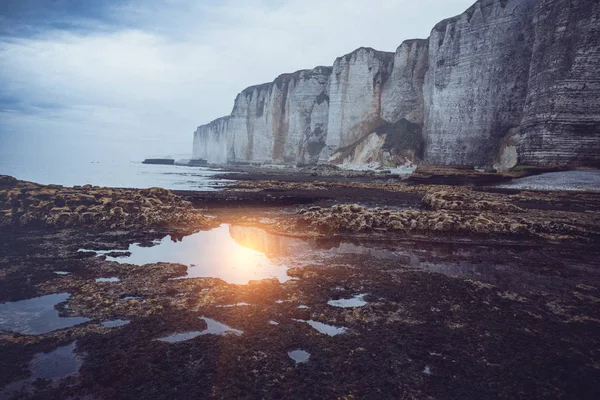 Gyönyörű tájak Etretat — Stock Fotó