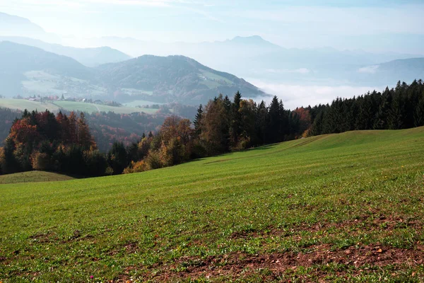 Beautiful Mountain Landscape Mountains Morning Light Austri — Stock Photo, Image