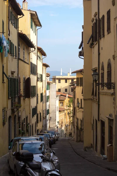 Empty Italian Street Florence Province Sien — Stock Photo, Image