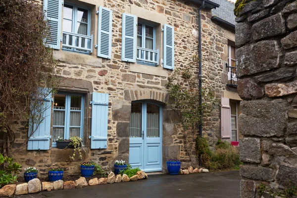 Улиц Фасадов Самых Красивых Деревнях Франции Saint Sulia — стоковое фото