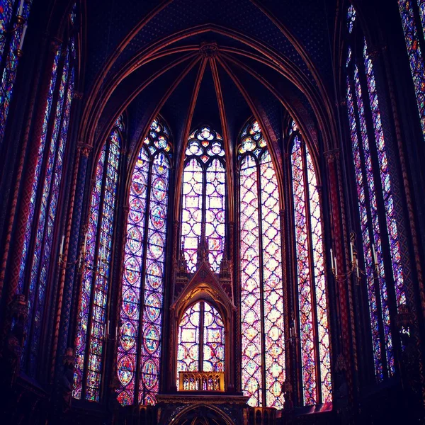 Sainte chapelle, paris, Fransa - Stok İmaj