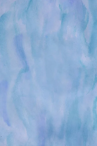 Blaue Aquarell gemalten Hintergrund — Stockfoto