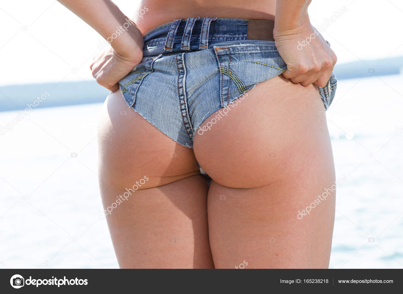 very short jeans shorts