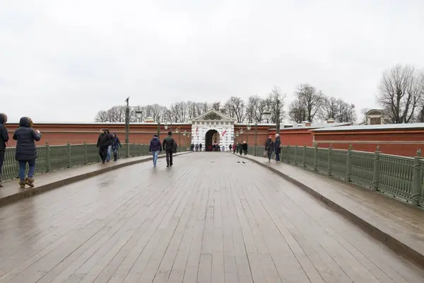 Utsikten Från Peter Och Paul Fästningen Petersburg — Stockfoto