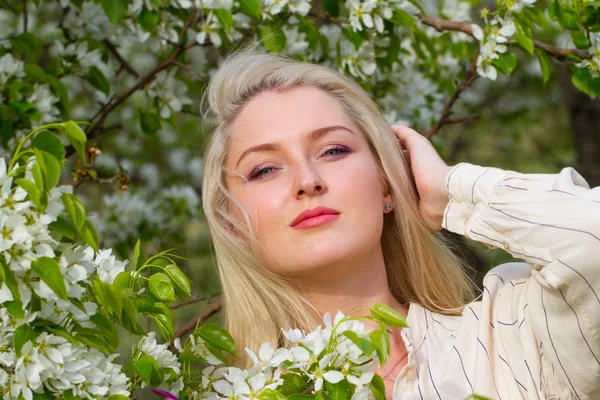 Blonde Garden Flowering Trees — Stock Photo, Image