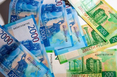 Küçük banknottan Rus ruble
