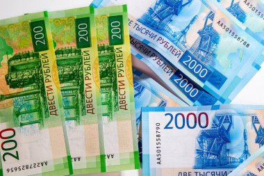 Küçük banknottan Rus ruble