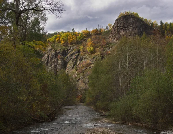 Осінній пейзаж у російської — стокове фото