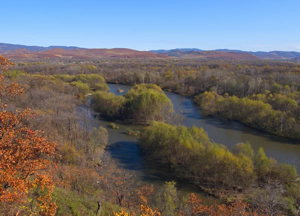 Вид на долину річки Уссурійський — стокове фото