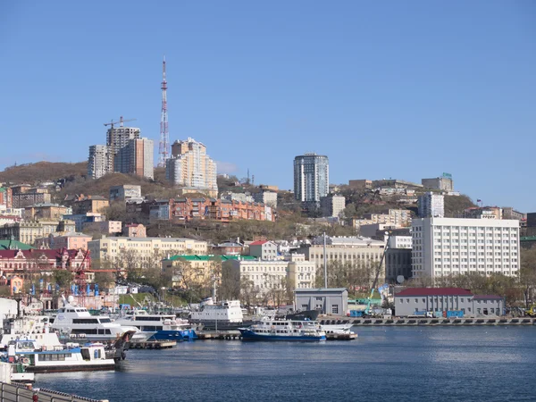 Vladivostok widok od zatoki — Zdjęcie stockowe
