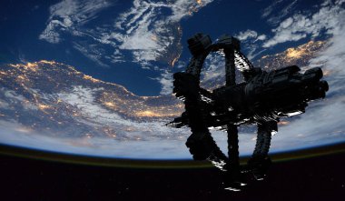Space Station Orbiting Earth