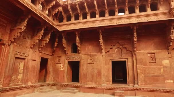 Czerwony Fort Agra - Indie — Wideo stockowe
