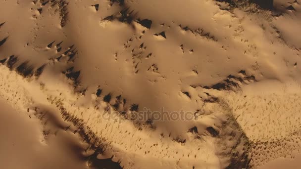 Вид с воздуха на песчаные дюны - ЮАР — стоковое видео