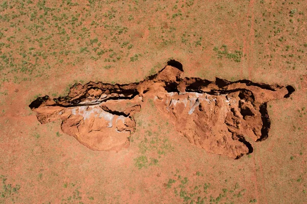 Letecký pohled na sinkhole - Jižní Afrika — Stock fotografie