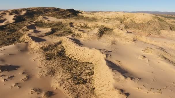 Вид с воздуха на песчаные дюны - ЮАР — стоковое видео