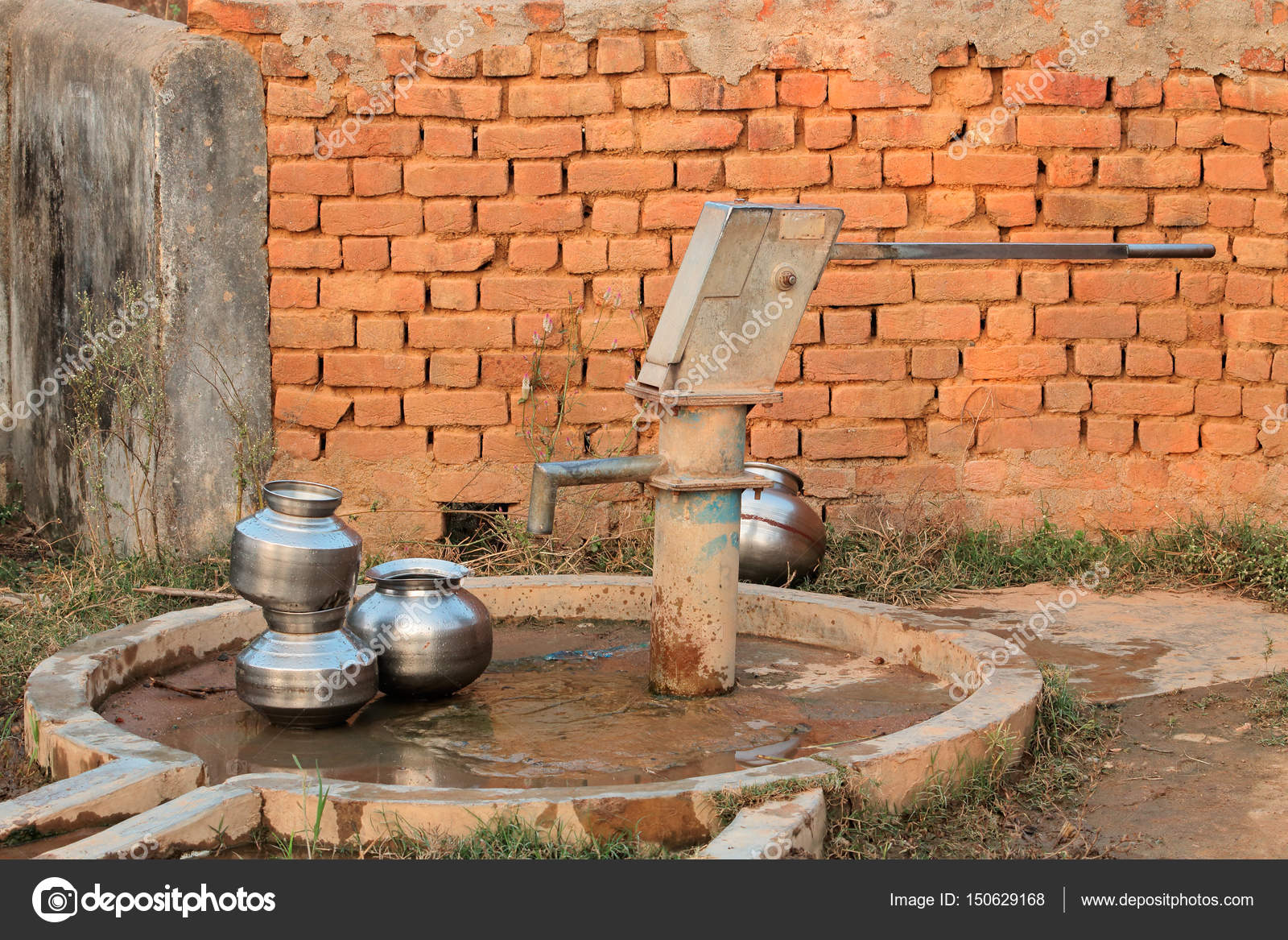 Hand operated water pump — Stock Photo © EcoPic 150629168