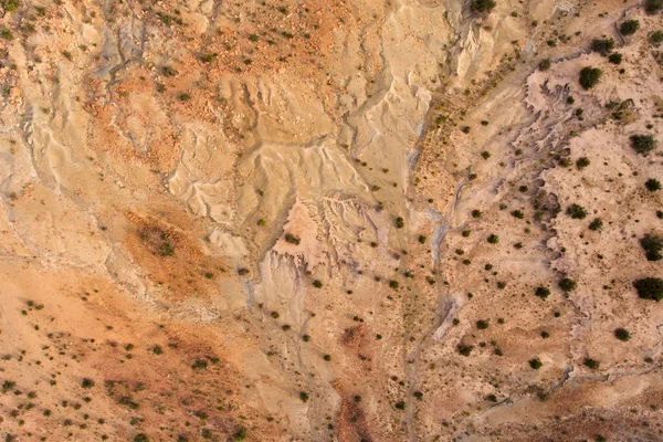 Aerial view of soil erosion — Stock Photo, Image